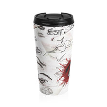 Load image into Gallery viewer, Blood Splatter Watching You Stainless Steel Travel Mug