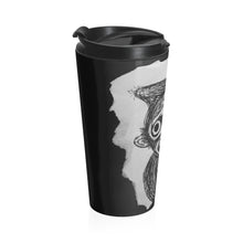 Load image into Gallery viewer, Simian Black Lid Stainless Steel Travel Mug