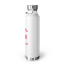 Load image into Gallery viewer, Pink Jiynxd Heart ( white) 22oz Vacuum Insulated Bottle