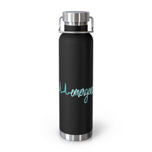 Load image into Gallery viewer, Emergency Heart in Blue/white 22oz Vacuum Insulated Bottle