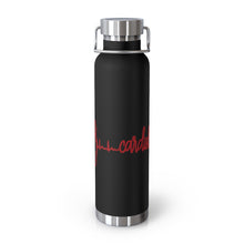 Load image into Gallery viewer, Cardiology Heart (Black)22oz Vacuum Insulated Bottle