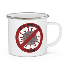 Load image into Gallery viewer, Covid Response Small Enamel Campfire Mug
