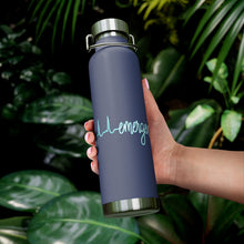Load image into Gallery viewer, Emergency Heart in Blue/white 22oz Vacuum Insulated Bottle