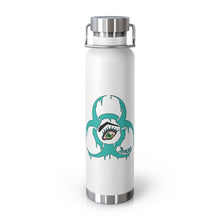 Load image into Gallery viewer, Teal Biohazard 22oz Vacuum Insulated Bottle