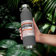 Load image into Gallery viewer, Sarcasticholine Copper Vacuum Insulated Bottle, 22oz