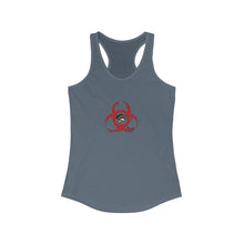 Load image into Gallery viewer, Women's Ideal Racerback Red Biohazard Tank