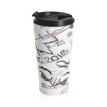 Load image into Gallery viewer, Blood Splatter Watching You Stainless Steel Travel Mug