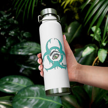 Load image into Gallery viewer, Teal Biohazard 22oz Vacuum Insulated Bottle