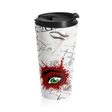 Load image into Gallery viewer, Blood Splatter Watching You Stainless Steel Travel Mug