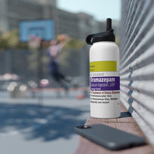 Load image into Gallery viewer, Dramazepam 32oz Stainless Steel Water Bottle, Standard Lid