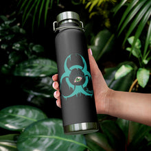Load image into Gallery viewer, Teal Biohazard 22oz Vacuum Insulated Bottle