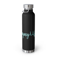 Load image into Gallery viewer, Emergency Heart in Blue/white 22oz Vacuum Insulated Bottle