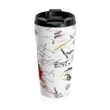 Load image into Gallery viewer, Blood Splatter Watching You Stainless Steel Travel Mug