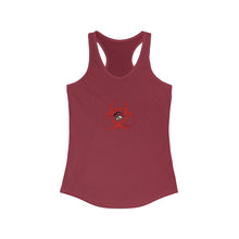 Load image into Gallery viewer, Women's Ideal Racerback Red Biohazard Tank
