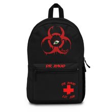 Load image into Gallery viewer, Red Jiynxd Biohazard Backpack (Made in USA)