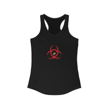 Load image into Gallery viewer, Women's Ideal Racerback Red Biohazard Tank