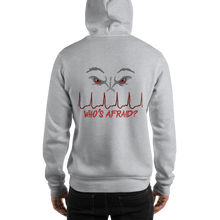 Load image into Gallery viewer, Who's Afraid? Wolf Hooded Sweatshirt