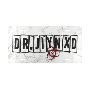 Dr. Jiynxd logo plateVanity Plate