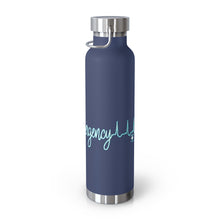 Load image into Gallery viewer, Emergency Heart in Blue/white 22oz Vacuum Insulated Bottle
