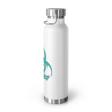 Load image into Gallery viewer, Teal Biohazard 22oz Vacuum Insulated Bottle

