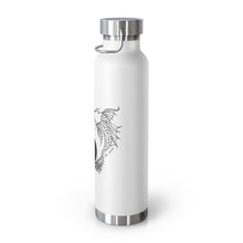 Load image into Gallery viewer, Yin Yang Koi in Black and White 22oz Vacuum Insulated Bottle
