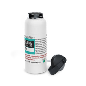 Hypocritamine Stainless Steel Water Bottle, Standard Lid