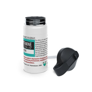 Hypocritamine Stainless Steel Water Bottle, Standard Lid