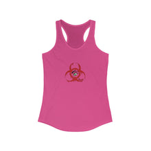Load image into Gallery viewer, Women&#39;s Ideal Racerback Red Biohazard Tank

