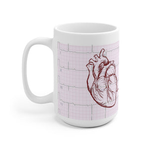 Cardiology White Ceramic Mug