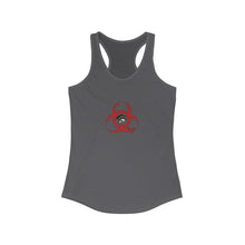 Load image into Gallery viewer, Women&#39;s Ideal Racerback Red Biohazard Tank
