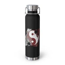 Load image into Gallery viewer, Yin Yang Koi Fish in Red and White 22oz Vacuum Insulated Bottle
