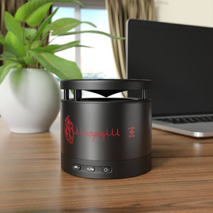 Portable Red Emergency Heart Metal Bluetooth Speaker and Wireless Charging Pad