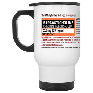 Sarcasticholine White Travel Mug