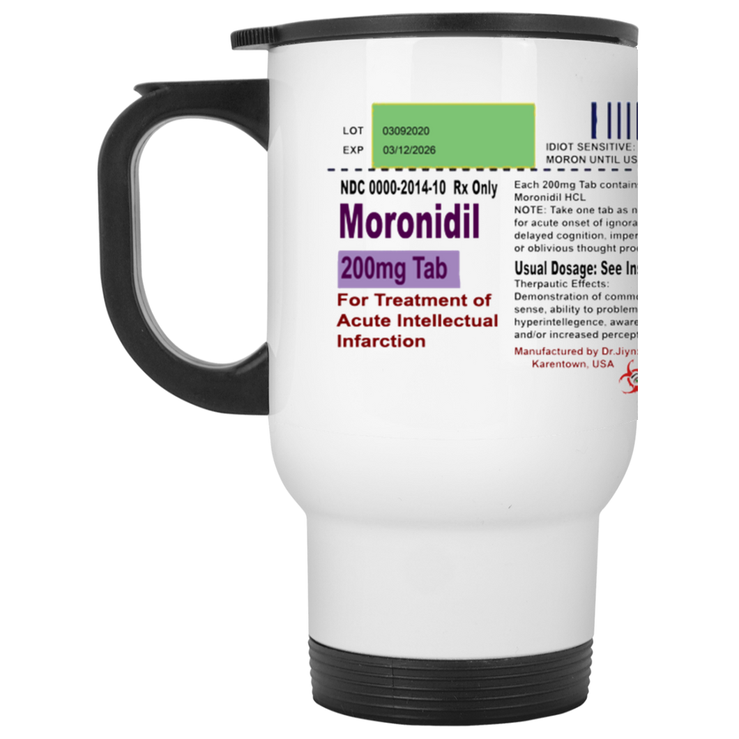 Moronidil White Travel Mug