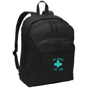 Jiynxd Teal Cross Logo Basic Backpack