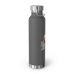 Yin Yang Koi Fish in Red and White 22oz Vacuum Insulated Bottle