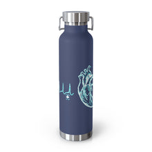Load image into Gallery viewer, Emergency Heart in Blue/white 22oz Vacuum Insulated Bottle
