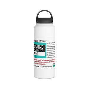 Hypocritamine "Poseurime" Stainless Steel Water Bottle, Handle Lid