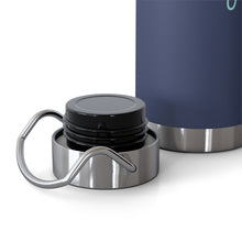 Load image into Gallery viewer, Emergency Heart in Blue/white 22oz Vacuum Insulated Bottle
