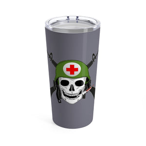 Grey Combat Medic Tumbler 20oz