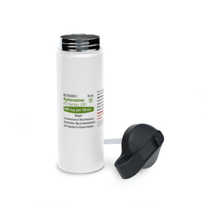 Hysteramine Pharma"pseudo"cal Stainless Steel Water Bottle, Standard Lid