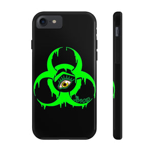 Green Biohazard Case Mate Tough Phone Cases
