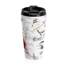 Load image into Gallery viewer, Blood Splatter Watching You Stainless Steel Travel Mug
