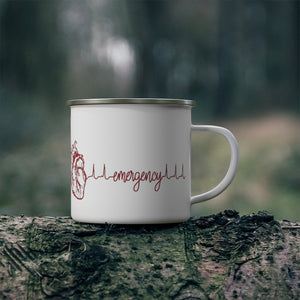 Emergency Heart  Small Enamel Campfire Mug
