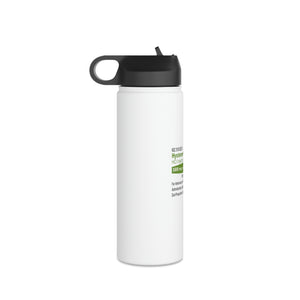 Hysteramine Pharma"pseudo"cal Stainless Steel Water Bottle, Standard Lid