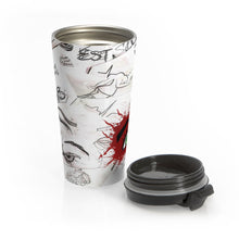 Load image into Gallery viewer, Blood Splatter Watching You Stainless Steel Travel Mug
