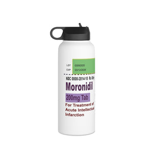 Moronidil 32oz Stainless Steel Water Bottle, Standard Lid