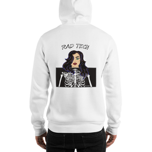 Rad Tech Girl Black Hair Hooded Sweatshirt
