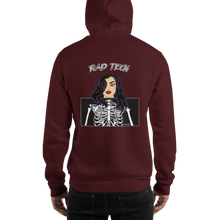 Load image into Gallery viewer, Rad Tech Girl Black Hair Hooded Sweatshirt
