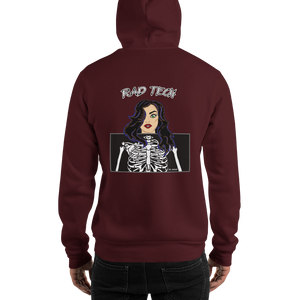 Rad Tech Girl Black Hair Hooded Sweatshirt